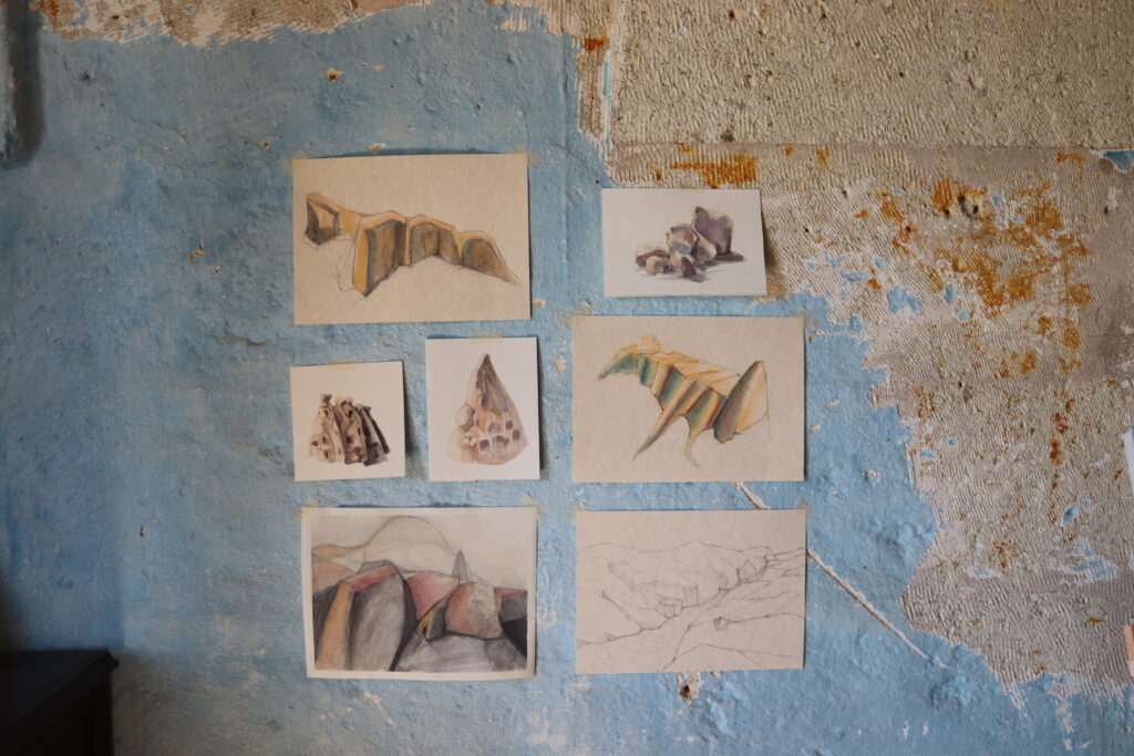 Başak Çolak Artist residency program watercolor on paper 2023