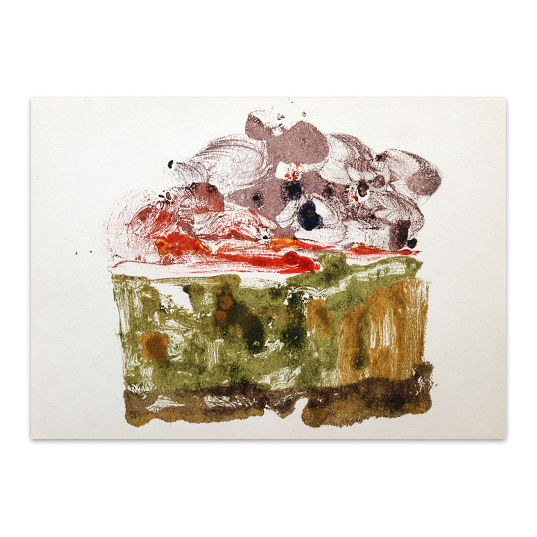 Monotype Printing on paper 2025 Başak Çolak