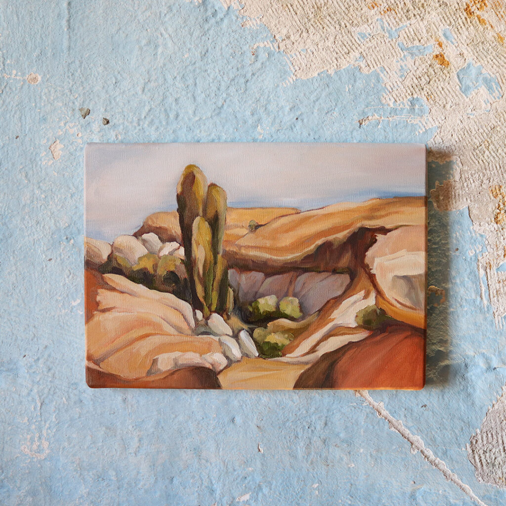 Başak Çolak Artist residency program oil painting on canvas 2023