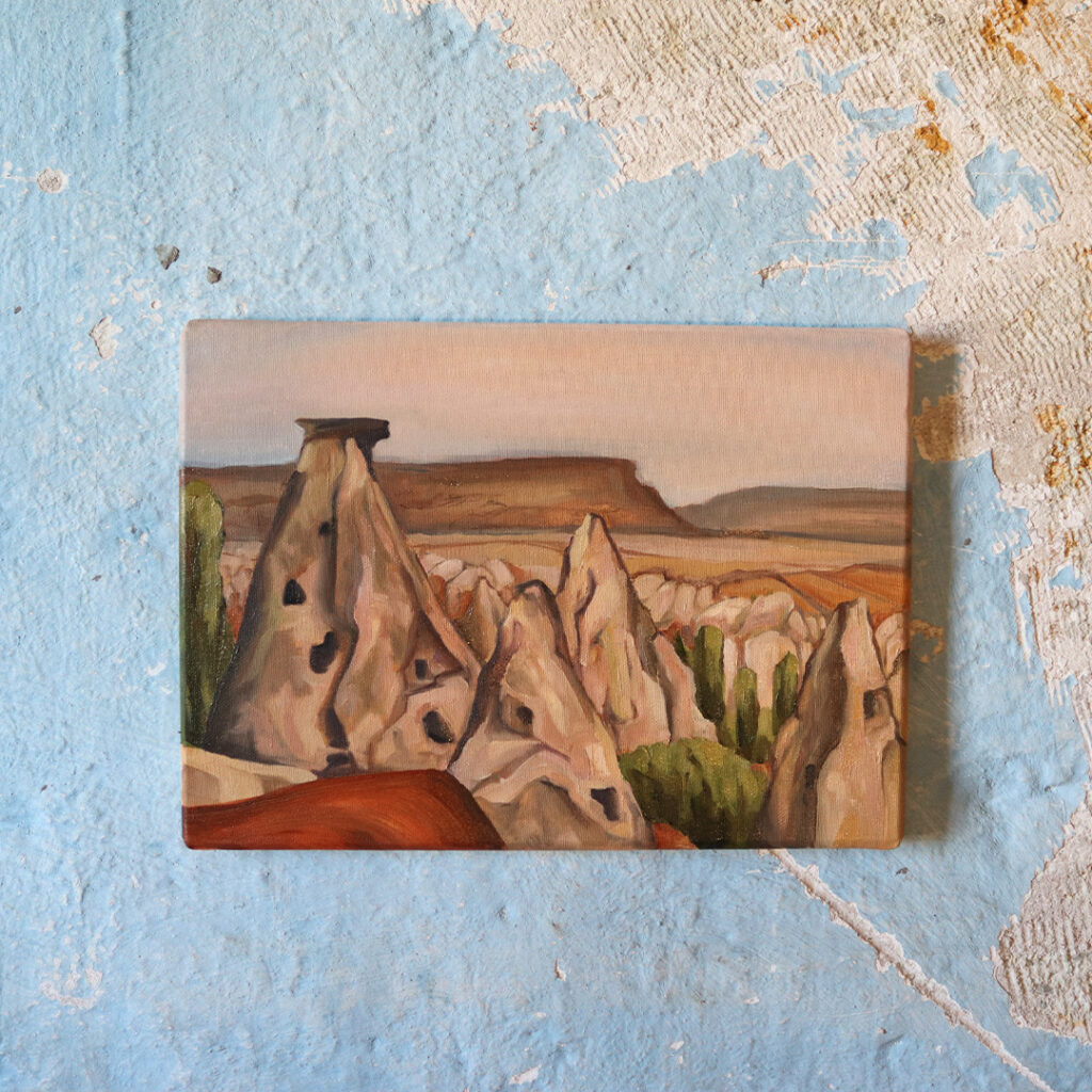 Başak Çolak Artist residency program oil painting on canvas 2023