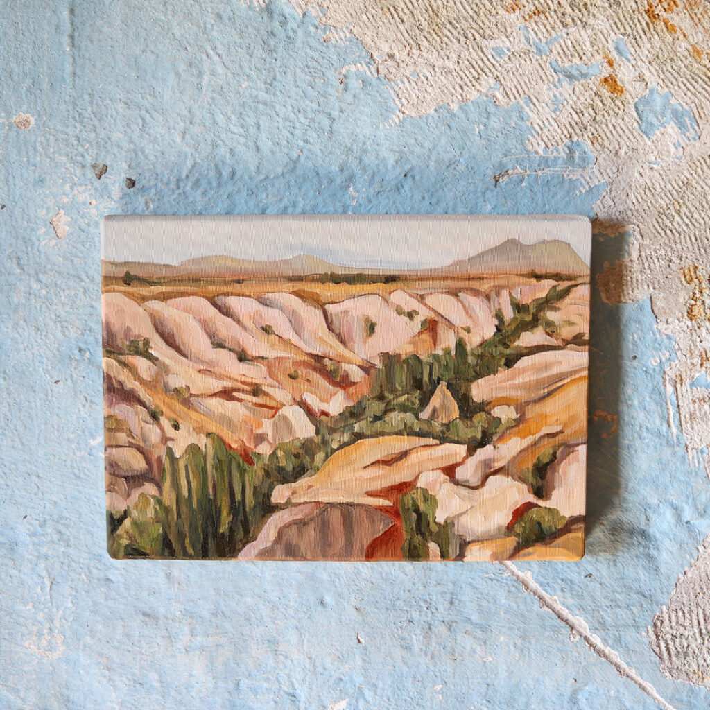 Başak Çolak Artist residency program oil painting on canvas 2023