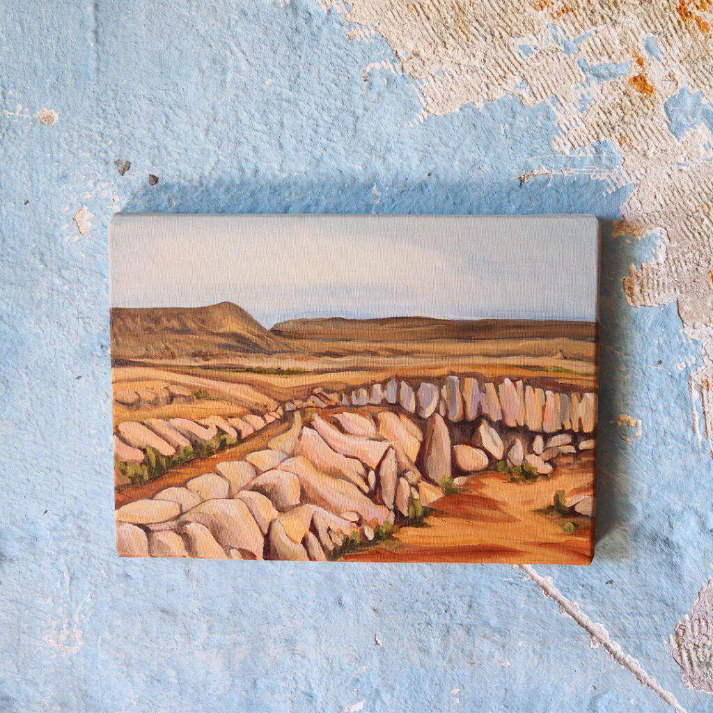 Başak Çolak Artist residency program oil painting on canvas 2023